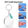 thumbnail image 4 of 64 Pcs Acrylic Transparent Discs Blank Keychains Circle Key Chains and Tassel Pendant Keyring for DIY Project and Crafts Metal + Acrylic three colors, 4 of 8