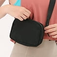 thumbnail image 4 of Riñonera unisex con correa ajustable Mini riñonera para exteriores Senderismo Correr Viajes, Negro, 4 of 5