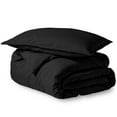 thumbnail image 4 of Bare Home  Soft Hypoallergenic Microfiber Duvet Cover and Sham Set Black Twin - Twin XL 2 Piece, 4 of 6