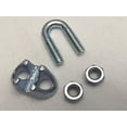 thumbnail image 3 of Abrazadera de cuerda de alambre de 1/8 de pulgada, paquete de 36 chapadas en zinc - Clip de cuerda de alambre - Abrazaderas de cable de alambre - Yardware, etc., 3 of 5