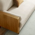 thumbnail image 4 of Modway Kellan Performance Velvet Upholstered 3-Seater Sofa in Walnut/Almond, 4 of 9