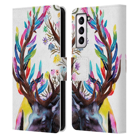 Head Case Designs Officially Licensed Pixie Cold Animals Memories Leather Book Wallet Case Cover Compatible with Samsung Galaxy S21 5G