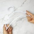 thumbnail image 3 of D-buy 40 Pack Baby Clothes Hangers Kids Hangers Baby Hangers Plastic Infant and Toddler Hangers Childrens Hangers Toddler Hangers Small Hangers (White), 3 of 5
