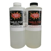 Crystal Clear Table Top Epoxy Resin 1/2 Gallon Kit | Great for Wood projects Bar Tops River tables Tumblers Artist Quality| Two part Kit includes Resin and Hardener