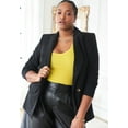 thumbnail image 4 of ELOQUII Women's Plus Size Long Relaxed Blazer, 4 of 4