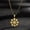 Gold, variant on Phases Pendant in Sun Necklace Moon Phases in Sun Charm Stainless Steel