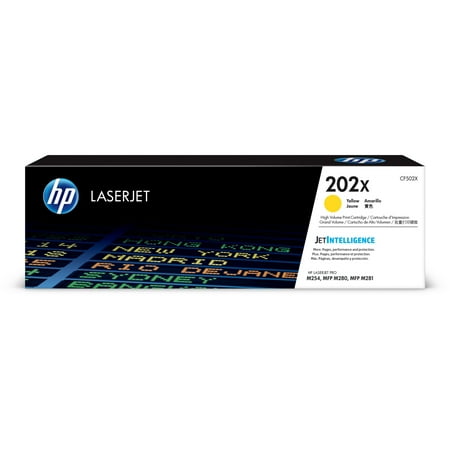 C3100 Yellow Toner - HP, HEWCF502X, 202X High Yield Yellow Original LaserJet Toner Cartridge, 1 Each