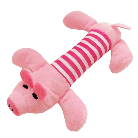 Pet Plush Stuffed Toy, Flying Pig Design Pet Chewing Plush Toy Environmental Protection Soft Multifunctional Interactive  For Bedroom For Garden