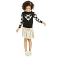 thumbnail image 3 of Charter Club Women's Little Girls Buffalo Check Family Sweater Natural Size 3T, 3 of 3