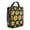 Black-155, variant on Sunflower and Bee Illustration Lunch Bag, Thermal Insulated Meal Tote for Office Workers, Waterproof Rustic Yellow Floral Bag