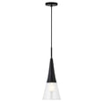 thumbnail image 6 of Evelyn&Zoe Modern/Contemporary 7" Wide Blackened Bronze Pendant, 6 of 7