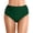 RR Dark Green, variant on Womens High Waist Period Friendly Triangle Bikini Bottoms Ruched Tummy Control Swimsuit Bottom XXL