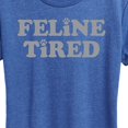 thumbnail image 3 of Instant Message - Feline Tired - Women's Short Sleeve Graphic T-Shirt, 3 of 6