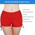 thumbnail image 4 of Swimsuit Shorts Slim Swim Briefs Absorption Adjustable Fast Drying Skin Friendly Sweat Absorption Lightweight Square Leg Suit Good Fit for Girls Red 3XL, 4 of 6