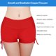 thumbnail image 3 of Eigraketly Traje de baño Pantalones cortos Calzoncillos de baño delgados Secado rápido Amigable con la piel Absorción de sudor Ligero Traje de pierna Deportes acuáticos Rojo 3XL Eigraketly OD020846-18B, 3 of 6