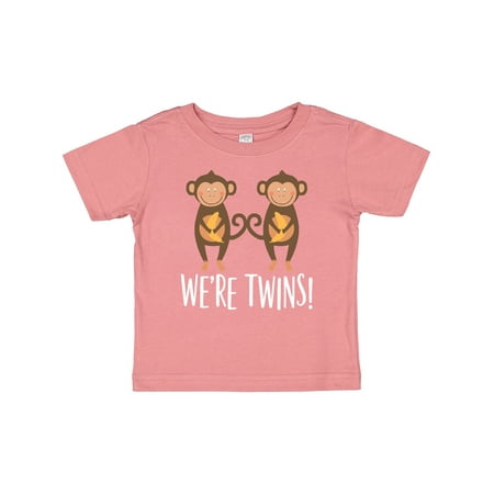 

Inktastic Monkey Twins Boy Girl Gift Idea Gift Baby Boy or Baby Girl T-Shirt