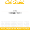 thumbnail image 5 of CUB CADET KH-20-841-01-S Head Gasket Kit i1042 i1046 LT 1042 1045 RZT42 XT1-LT42, 5 of 8