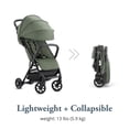 thumbnail image 3 of Inglesina Quid Stroller - Crocodile Green - Ultra Compact Lightweight Travel Stroller, Babies and Toddlers, Airplane Overhead Foldable, Reclining Seat Collapsible Canopy, 3 Months - 50 lbs, BPA Free, 3 of 5