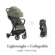 thumbnail image 3 of Inglesina Quid Stroller - Crocodile Green - Ultra Compact Lightweight Travel Stroller, Babies and Toddlers, Airplane Overhead Foldable, Reclining Seat Collapsible Canopy, 3 Months - 50 lbs, BPA Free, 3 of 5
