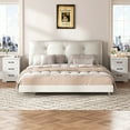 thumbnail image 5 of Nightstand, Farmhouse End Table with Charging Station, 3 Drawers Storage for Bedroom, 5 of 10