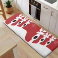 thumbnail image 5 of Red Christmas Reindeer Pattern Kitchen Rug Mat,Kitchen Runner Rugs Non Skid Washable,Decorative Kitchen Floor Mats for Kitchen,Sink,Laundry,17"x47.2", 5 of 7