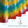 thumbnail image 6 of Rainbow Tie Dye Mandala Pattern Shower Curtain 72"x72" ,Bathroom Decorative Shower Curtains Set with 12 Hooks,Modern Waterproof Washable Shower Curtain, 6 of 6