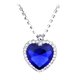 thumbnail image 2 of Collar con Colgante en Corazón Clásico Titánico de Regalo para Mujeres de Azul Joyería Sunnimix Collar colgante de cristal, 2 of 8