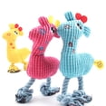 thumbnail image 1 of Trayknick Pet Dogs Puppy Fluffy Plush Deer Shape Molar Teeth Chewing Squeaky Sound Toy Yellow, 1 of 13