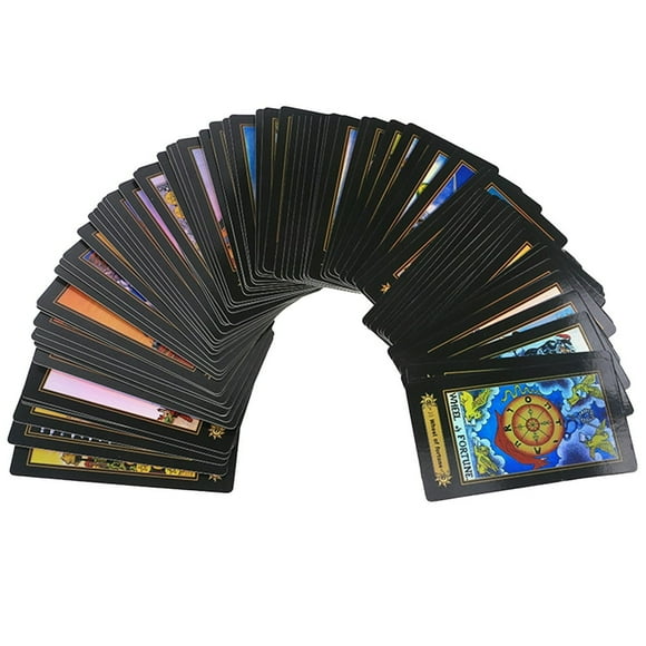 78 Tarot Deck Tarot Cards with Guidebook Classic Tarot Cards Future Telling Game for Beginners and Professional Player Holographic Tarot Cards Artwork for Divination