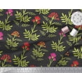 thumbnail image 2 of Soimoi Poly Georgette Fabric Leaves & Floral Artistic Print Fabric by Yard 42 Inch Wide, 2 of 4