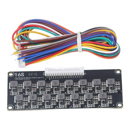 

Battery Balancing Board ABS Housing High Accuracy Maximum Balance Current 1.2A Balance Indicator Light Battery Equalizer For Industry 16s