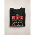 thumbnail image 3 of All Hearts Come Home Christmas Sweatshirt Men -Smartprints Designs, Male 3X-Large, 3 of 4