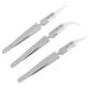 thumbnail image 1 of Pinzas de cerámica antiestáticas de precisión inversa, resistentes al calor (mango de acero, punta de cerámica), 137 mm, paquete de 3, 1 of 5