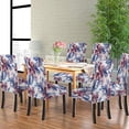 thumbnail image 2 of Chair Covers Set of 6 Purple Flowers Slipcover Dining Chairs Covers Kitchen Chair Covers for Dining Chairs Living Room Restaurant Party Banquet, 2 of 5