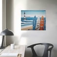 thumbnail image 3 of Nawypu  Posters Beach Coastal Landscape Wall Art Surfboard Poster Abstract Art Poster Canvas Painting Posters And Prints Wall Art Pictures for Living Room Bedroom Decor Frame-style, 3 of 4