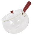 thumbnail image 3 of OULII glass teapot with warmer Teapot Transparent Infuser Tea Enthusiasts 1Set, 3 of 7