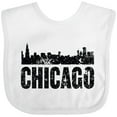 thumbnail image 3 of Inktastic Chicago Skyline Grunge Boys or Girls Baby Bib, 3 of 4