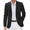 Black, variant on Mens Lightweight Dress Blazer Modern Regular Fitted Daily Sport Coats