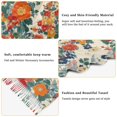 thumbnail image 5 of FORMRS Womens Scarf Winter Soft Long Big Warm Shawls Wrap Tassel Scarves, Orange Japanese Flowers Pattern, 5 of 9