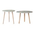 thumbnail image 5 of Mesa de café redonda moderna para Sala de estar, dormitorio, blanco + azul, 5 of 5