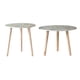 thumbnail image 5 of Mesa de café redonda moderna para Sala de estar, dormitorio, blanco + azul, 5 of 5