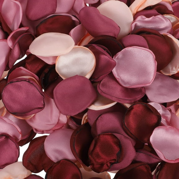 PENIKOKO Assorted Color Realistic Rose Petals 200Pcs Silk for Wedding and Party Decoration