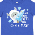 thumbnail image 4 of Inktastic Are You Yeti For Christmas with Yeti Holding Christmas Tree Boys or Girls Toddler T-Shirt, 4 of 5