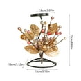 thumbnail image 3 of Neoyler Christmas Table Decorations Iron Candlestick Elegant Fruit and Leaf Ornament Candle Holder Versatile Branch Flower Display Centerpiece for Mantel and Table Multicolor 8.7in, 3 of 6