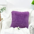 thumbnail image 4 of Funda de almohada de felpa, funda de almohada suave y cómoda de color sólido, 2 uds., 4 of 5