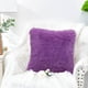thumbnail image 4 of Funda de almohada de felpa, funda de almohada suave y cómoda de color sólido, 2 uds., 4 of 5