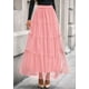 thumbnail image 2 of Falda PRETTYGARDEN de Tul para Mujer Cintura Alta Elástica XXL, 2 of 8