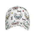 thumbnail image 2 of Balery Baseball Cap Adjustable Size for Running Workouts and Outdoor Activities All Seasons Dad Hat(Cute French Bulldog), 2 of 9