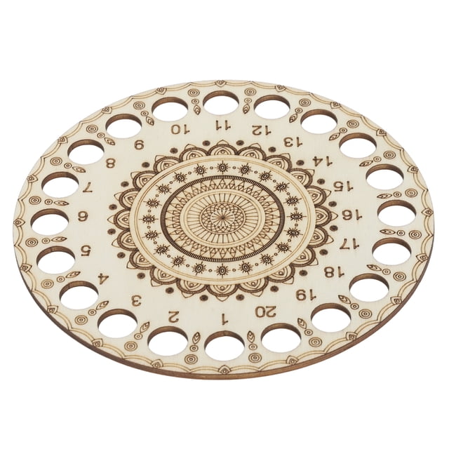 Wooden Embroidery Floss OrganizerStitch Thread Holder For Sorting, Multiple Holes, Easy Sorting, Round Corner Design