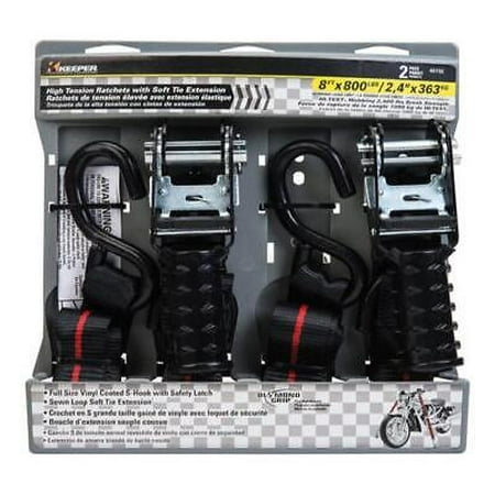 

Keeper 1.25 in. W X 8 ft. L Black Tie Down Strap 800 lb 1 pk